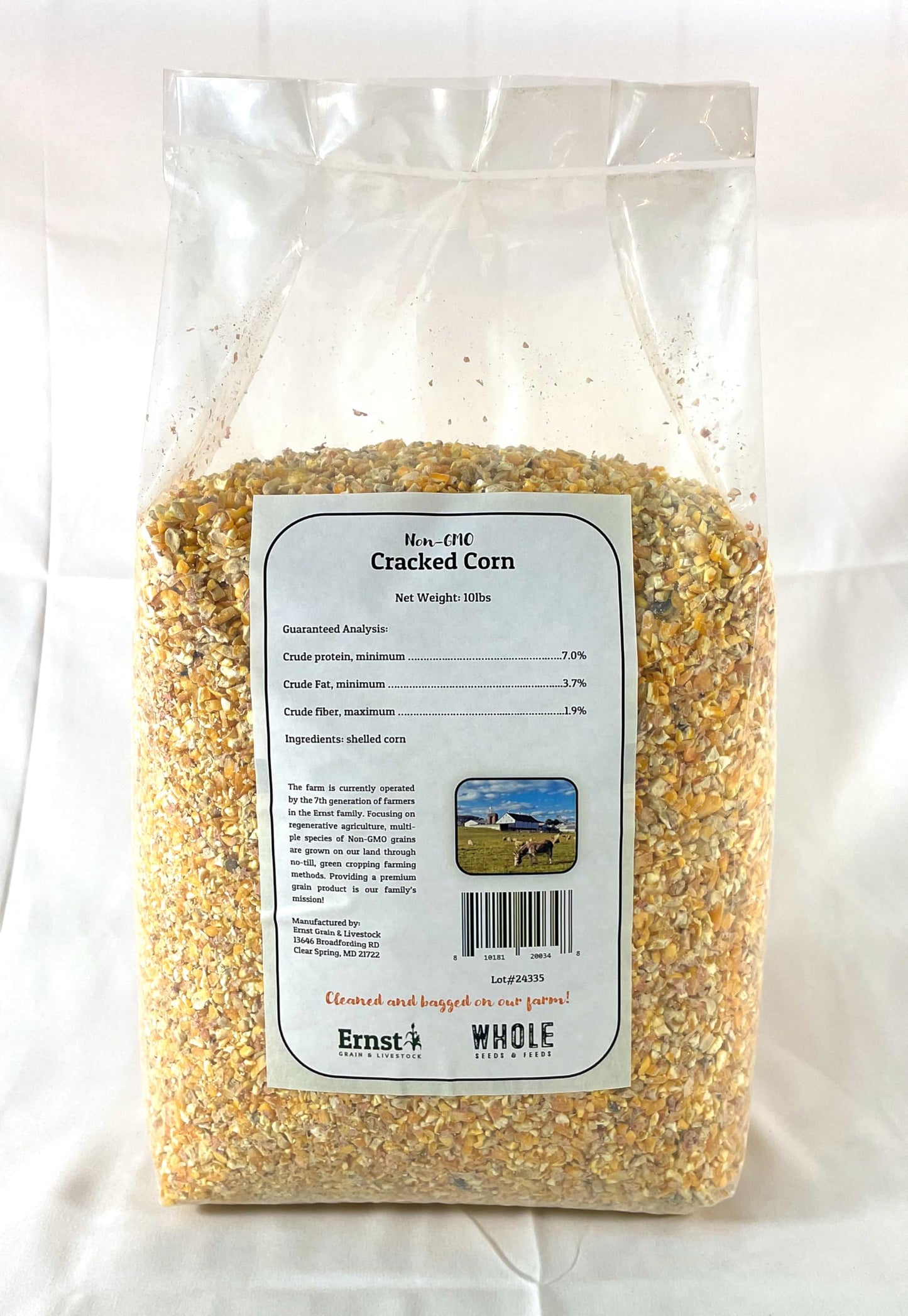 Ernst Grain Cracked Corn, Non-GMO – Perfect Feed for Ducks, Squirrels, Chickens, Ducks, Deer, Rabbits, Geese, and More! (10 lb)