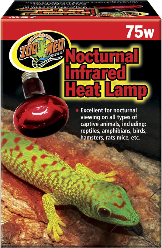 Zoo Med Nocturnal Infrared Incandescent Heat Lamp 75 Watts