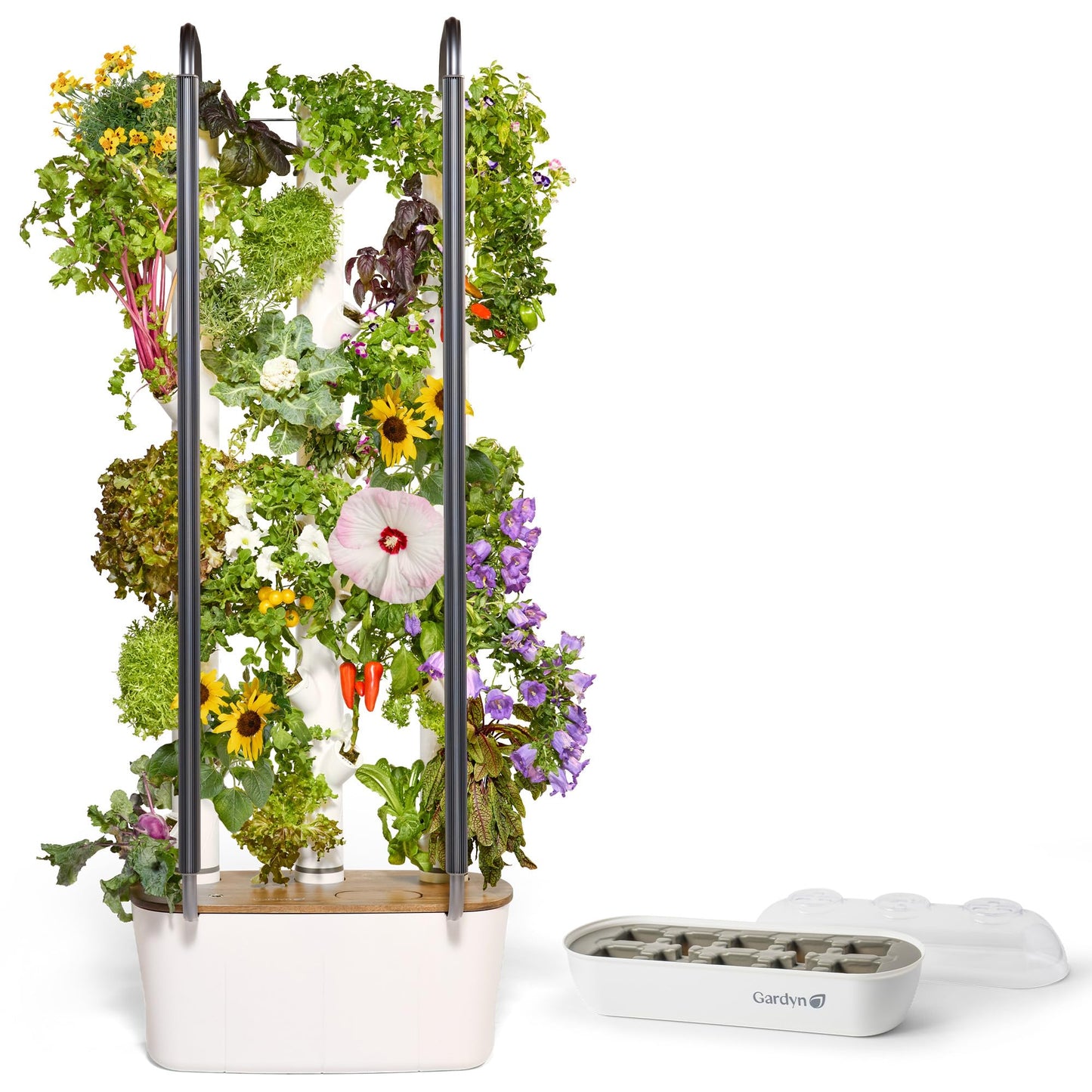 Gardyn 4.0 Bundle with Hydroponics Growing System Vertical Indoor Garden & Nursery (4.0 Gardyn Plus 30 Free Non-GMO Plants, LED Grow Lights, 30 Day Kelby Trial Membership & Nursery)