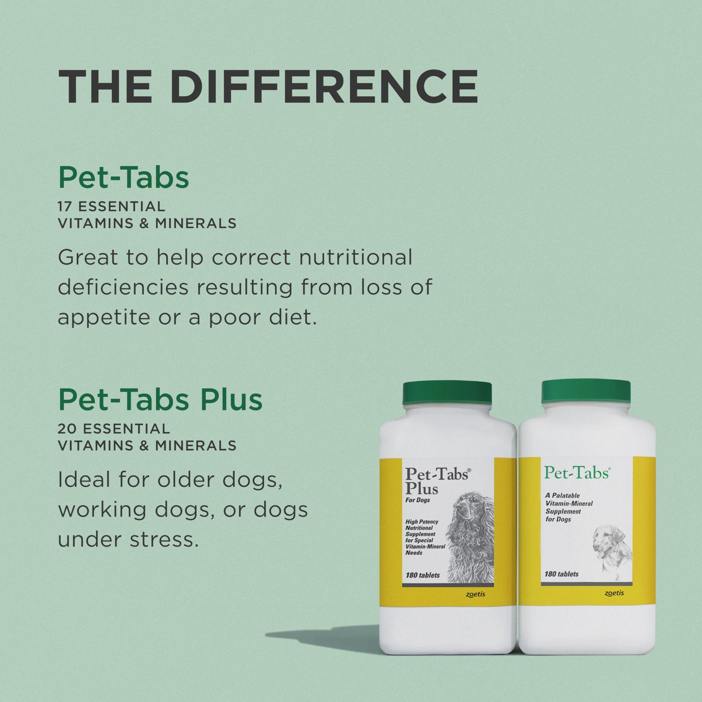 Pet-Tabs Multivitamin and Mineral Supplement for Dogs, Chewable Tablet, 500 Count Bottle for Multidog Household