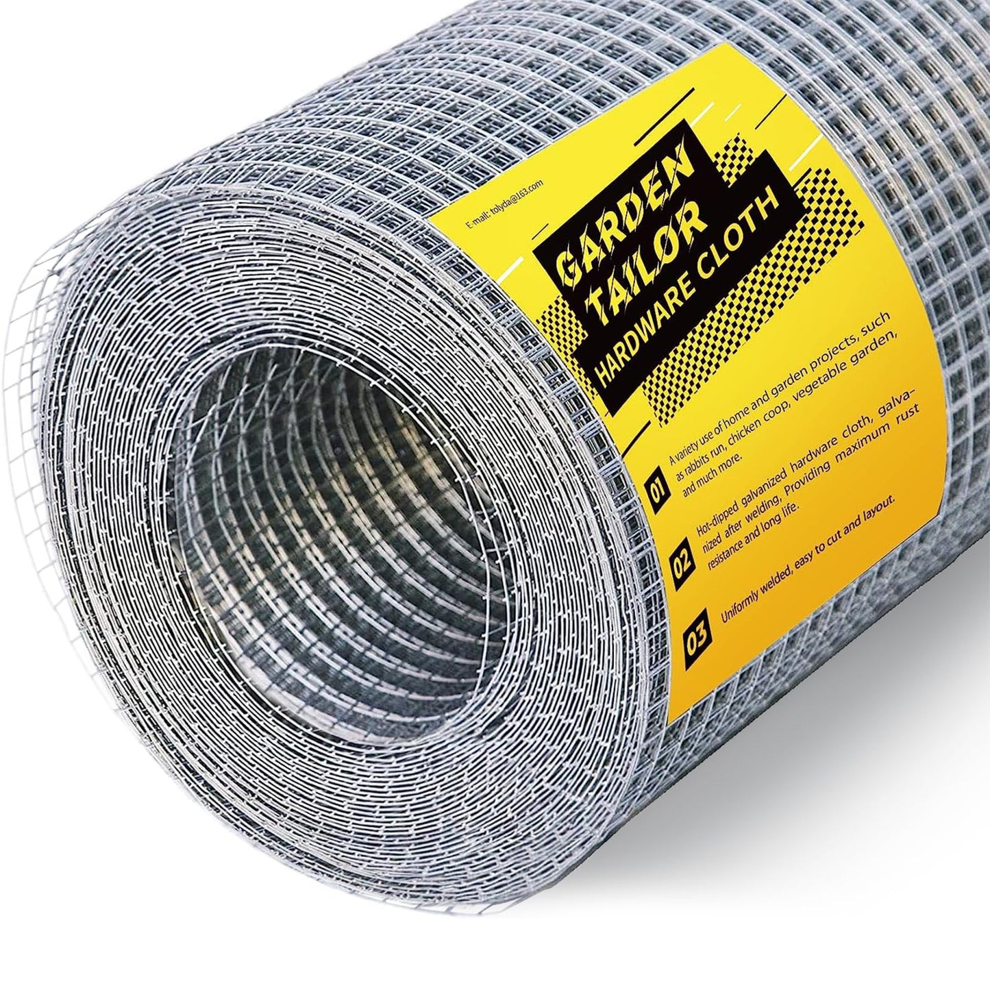 Hardware Cloth 1/4 inch 48 x 100 ft Wire Fencing: Galvanized Welded Garden Fence Roll Square Mesh 23 Gauge Chicken Rabbit Snake Cage Heavy Duty Welding Fencing