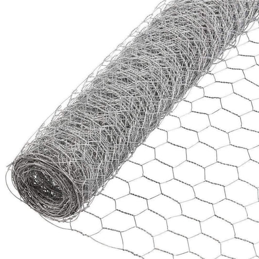 HOSTIC 6FTx150FT Chicken Wire Netting Galvanized Wire Mesh Hexagonal for Poultry Garden Fencing Barrier