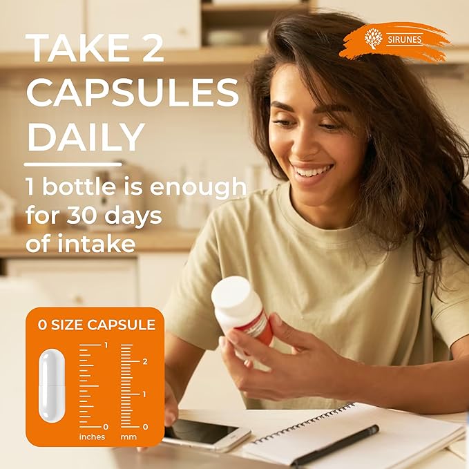 SIRUNES Collagen Supplements for Men and Women I Hydrolyzed Grass Fed Bovine Collagen Peptides Dietary Supplement for Joint, Nerve & Bone Support - Non-GMO, Anti-Aging - 100 Capsules (Fish Collagen)