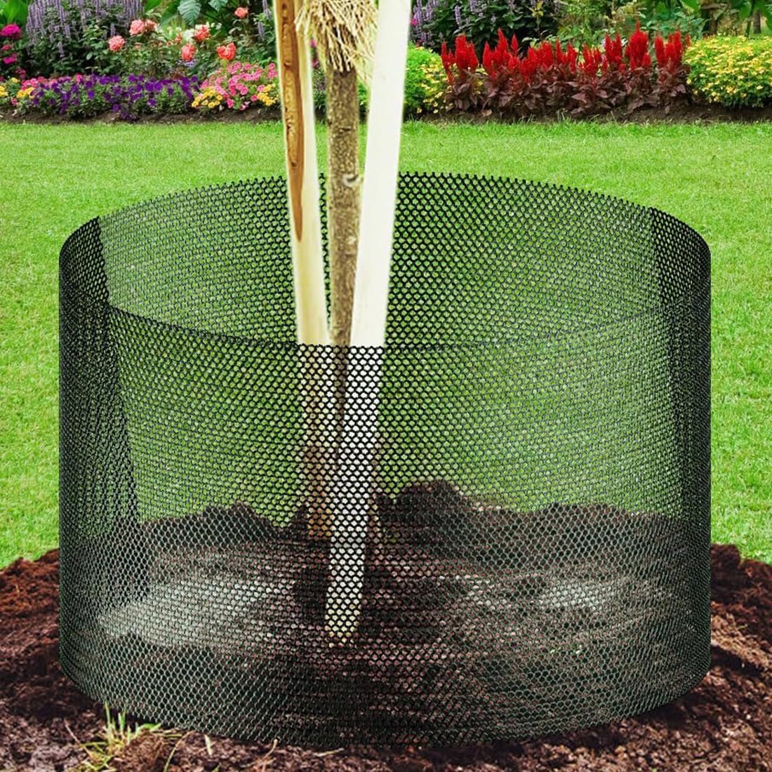 Plastic Chicken Wire Fencing 12'' x 10ft Black Chicken Wire Mesh Fence Poultry Netting for Crafts, Plastic Garden Fencing, Floral Chicken Wire