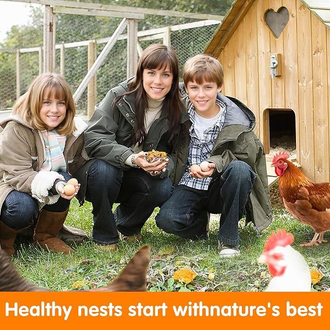 23oz Natural Chicken Nesting Herbs Premixed with Dried Flowers and Herbs for Coop and Run Insulation Bedding Roost House and Nesting Box Pads Bedding Supplies for Laying Hens and Ducks