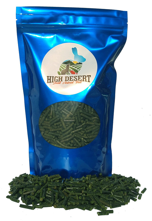High Desert Timothy Grass Hay Pellets for Rabbits, Guinea Pigs, Chinchillas, and Small Pets
