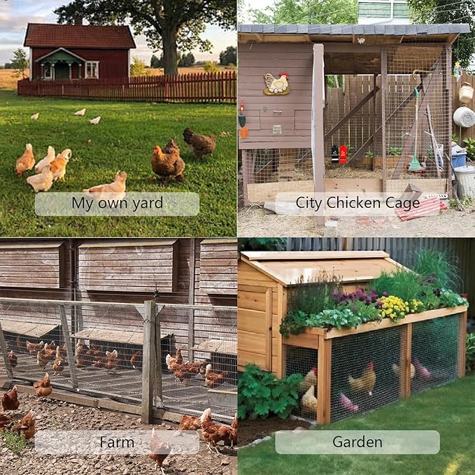 2PS Metal Chicken feeders, Oyster Shell and Grit Feeder, Large Capacity Chicken coop Accessories for Rust Prevention, Comes with Installation Tools, Suitable for breeding Farms and Farms