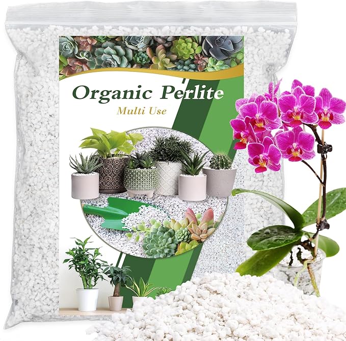 Perlite, 10QT Premium Organic Perlite for Plants, Enhances Soil Drainage and Aeration, Perfect Perlite for Plants Indoor & Outdoor, Horticultural Perlite for Gardening, Perfect for Potting Mixes