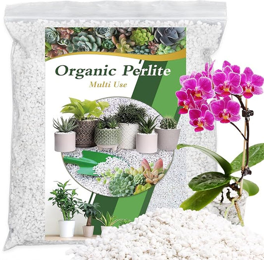 Perlite, 10QT Premium Organic Perlite for Plants, Enhances Soil Drainage and Aeration, Perfect Perlite for Plants Indoor & Outdoor, Horticultural Perlite for Gardening, Perfect for Potting Mixes