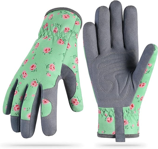Baidast Gardening Gloves for Women Thorn Proof, Garden Gloves for Women Digging, Planting, Raking and Pruning