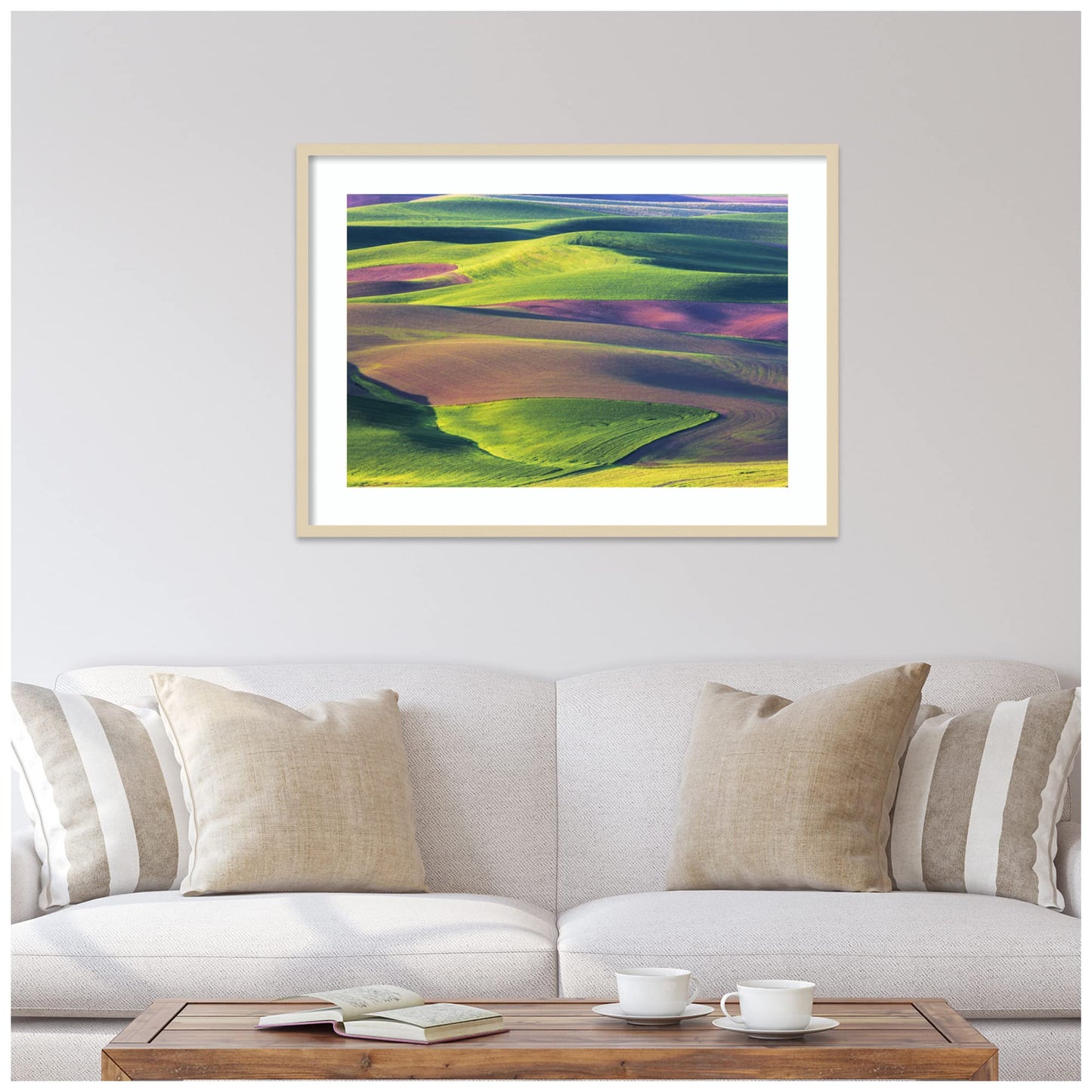 Amanti Art Framed Wall Art Print 30x41 USA, Washington State, Palouse by Terry Eggers, Landscapes Wall Art, Rustic Farmhouse Decor, X-Large Poster Painting Artwork for Living Room, Bedroom