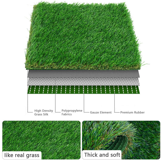 Chicken Nesting Box Pads , Washable Artificial Grass Nesting Mats Cuttable Chickens Nest Box Bedding Liners Reusable Nesting Pads for Chicken Coop Egg Duck Chicks Goose 12x12x1.35inch (6PACK)