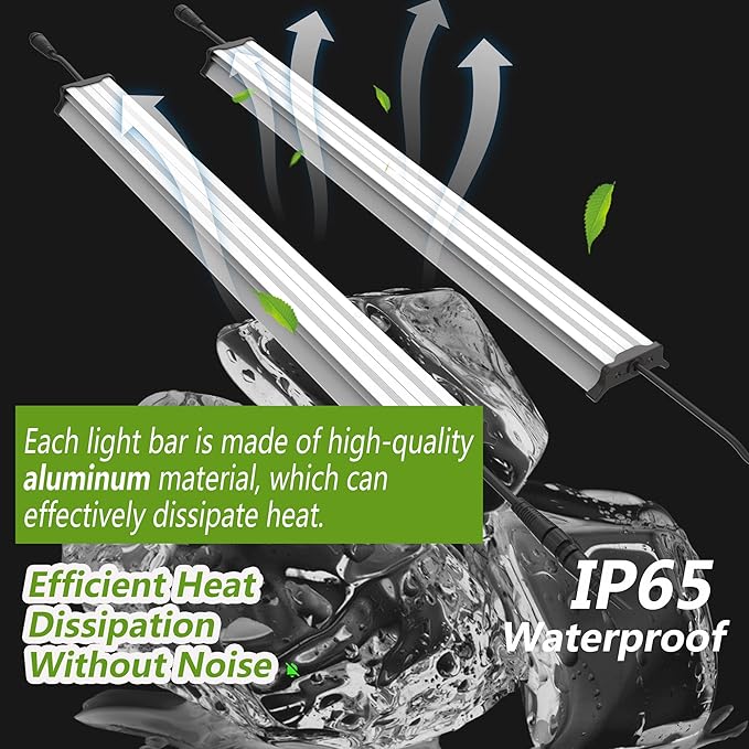 FARMLITE Grow Light Bars Full Spectrum Led Grow Lamps Grow Lights for Indoor Plants Dimmable Daisy Chain for Grow Lights Supplemental Lighting for Grow Tent (120watts)