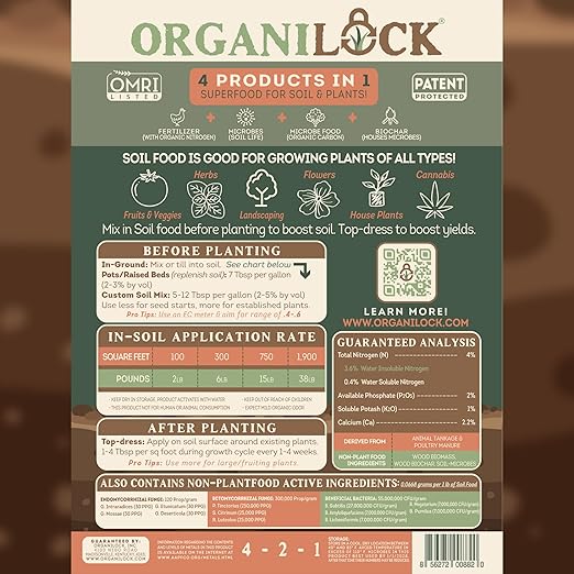 Soil Food - (6 Pound Bag) | Regenerative Soil Amendment with Microbes, Microbe Food, Biochar & Organic Fertilizer | Yield-Boosting Concentrate |
