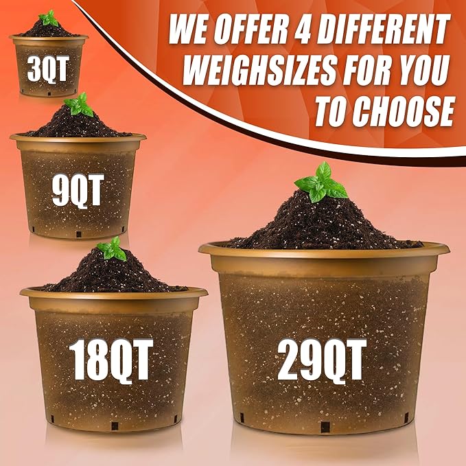 29QT Potting Soil Mix for Indoor Plants - Contains Perlite, Peat Moss, Coco Coir & Rice Charcoal, Natural & Organic Material with Well-Draining, Light & Aerated Texture for Healthy Roots & Fast Growth