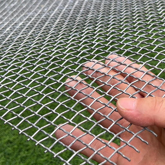FengYoo 16 Gauge Strong Galvanized Woven Mesh 40"X24" 1/3" Mesh(About 0.32")|Delivered Flat|Poultry Cage Netting -Anti-Rodent Steel Mesh Crimped Mesh Snake Fence Chicken Wire Fencing-Corrugated Wire