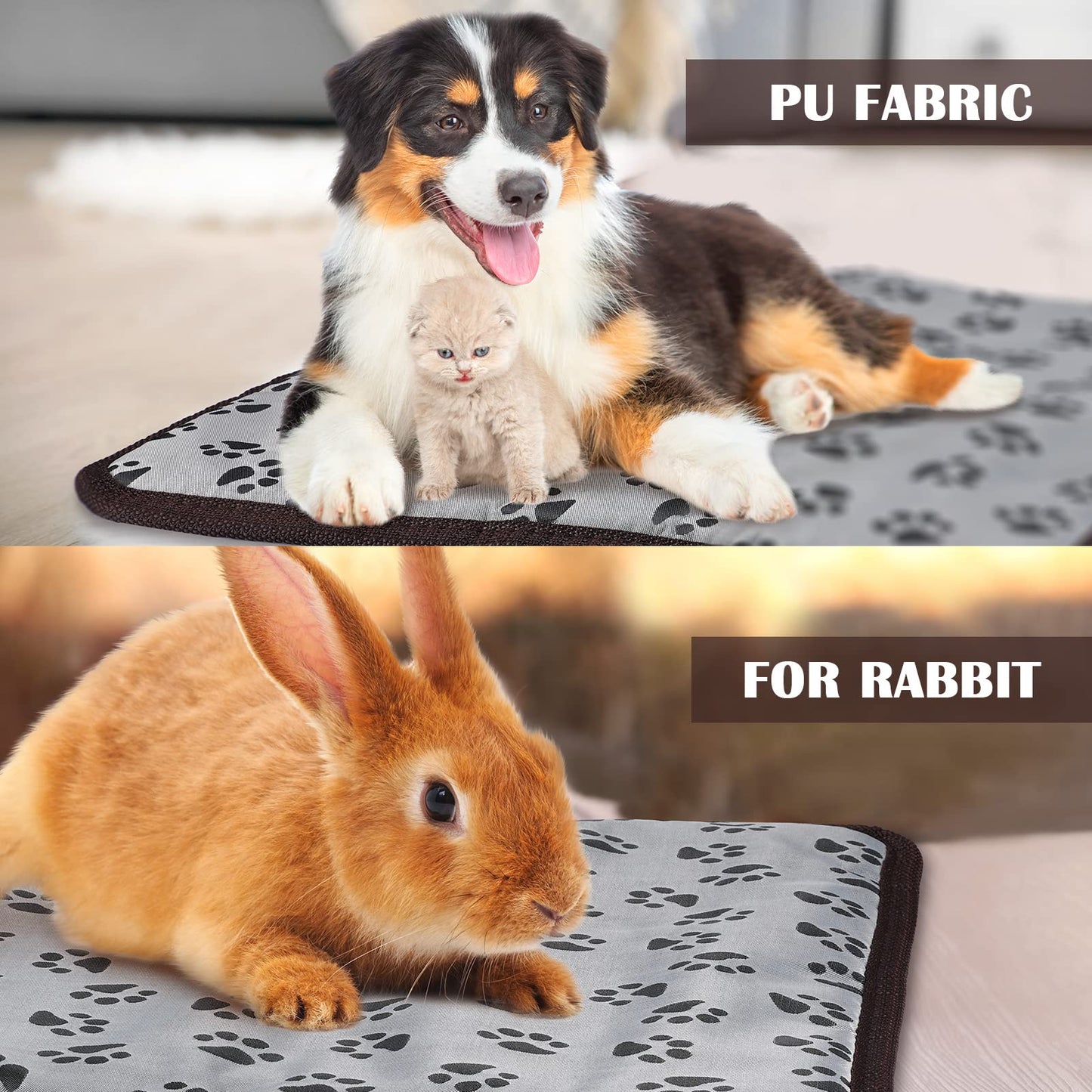 Chicken Heating Pad Chicken Coop Heater 110V Power 20W Electric Heating Mat Heated Bed Adjustable Pad Blankets Warming Bed Mats with Chew Resistant Cord for Pet Supplies
