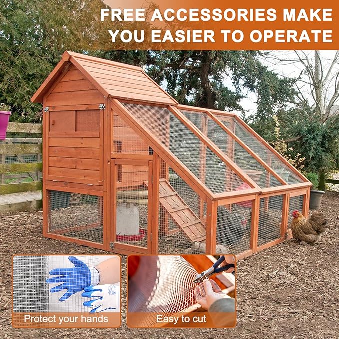 Hardware Cloth, 1/2 inch 36inx50ft 21GA Hot-dip Galvanized Wire Mesh, Wire Fence, Chicken Wire Mesh,Poultry Farming, Garden Fence,Wire Mesh, Tree Protection, Gopher Wire, Rabbit Wire.