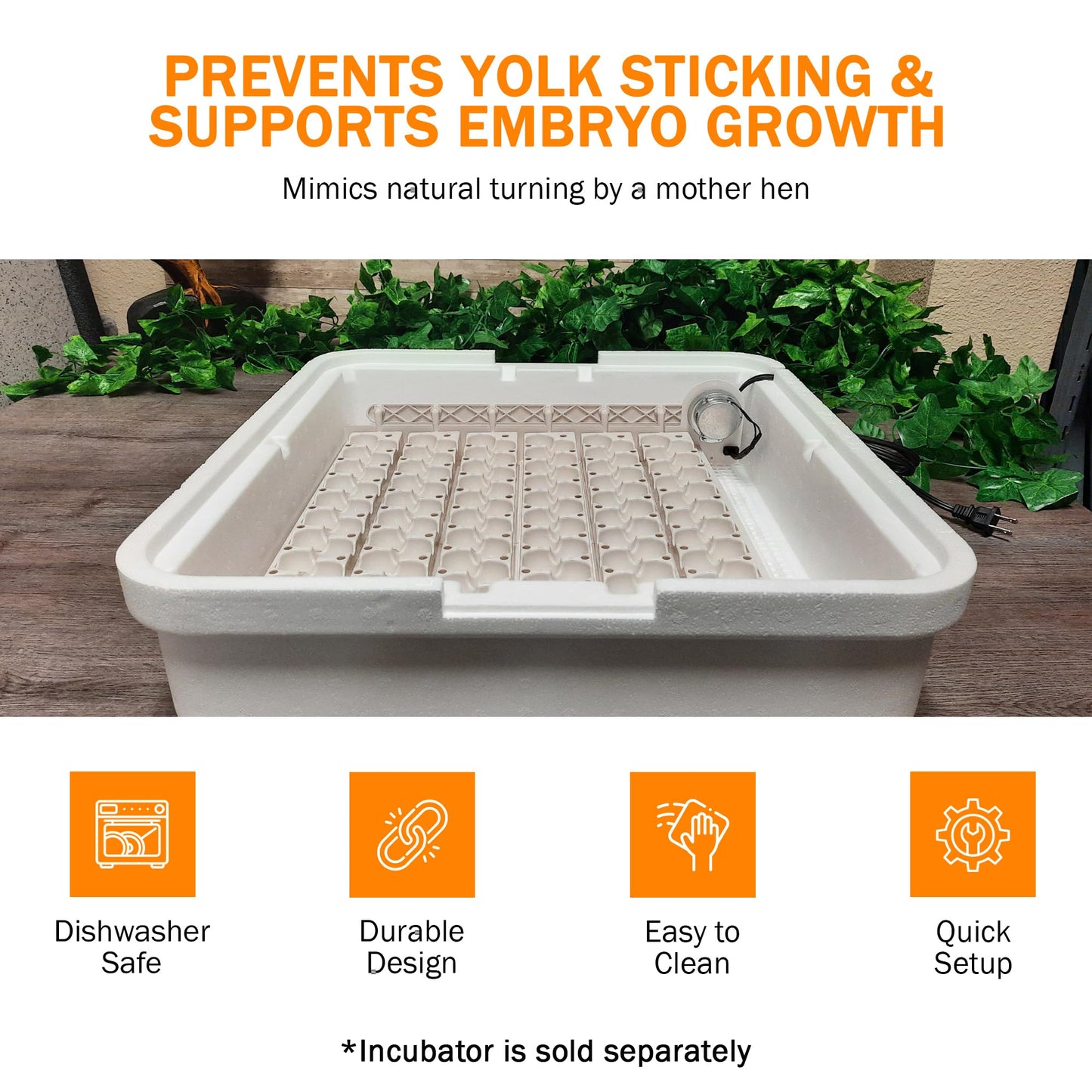Little Giant Automatic Egg Turner 6300 w Quail Rails