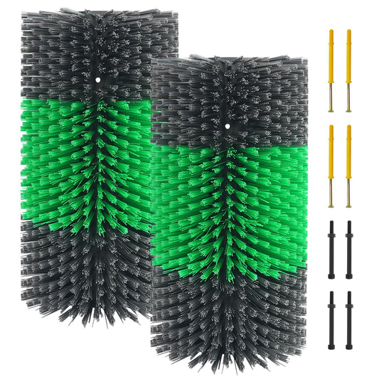 Widen Livestock Scratching Brush Horse Scratcher Full Massage Grooming Brush Animal Back Itch Relief With 16 Screws for Goat，Cattle, Sheep, Horses, Pigs (Green)