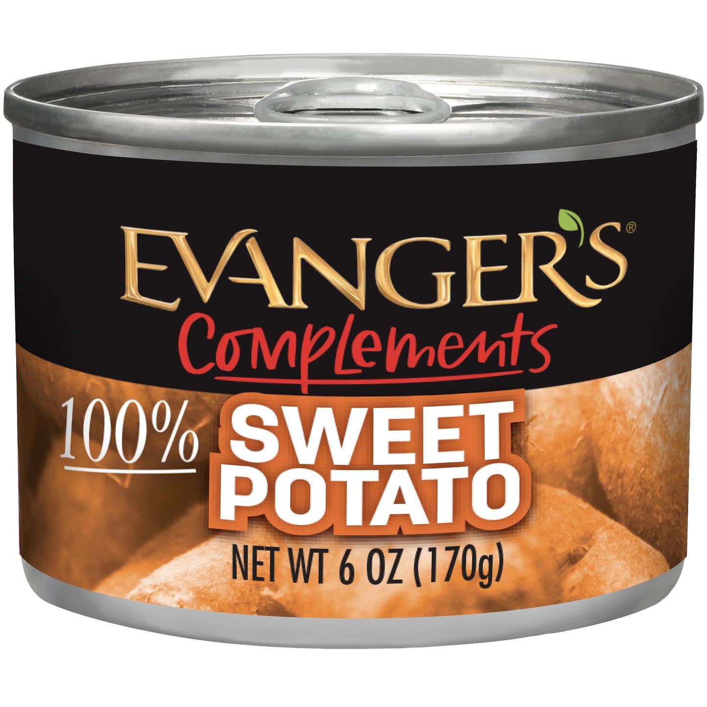 Evanger's Complements Sweet Potato for Dogs & Cats – 24 Pack of 6 oz Cans – 100% Single-Ingredient Puree – Grain-Free, Gluten-Free, Ideal for Digestive Health