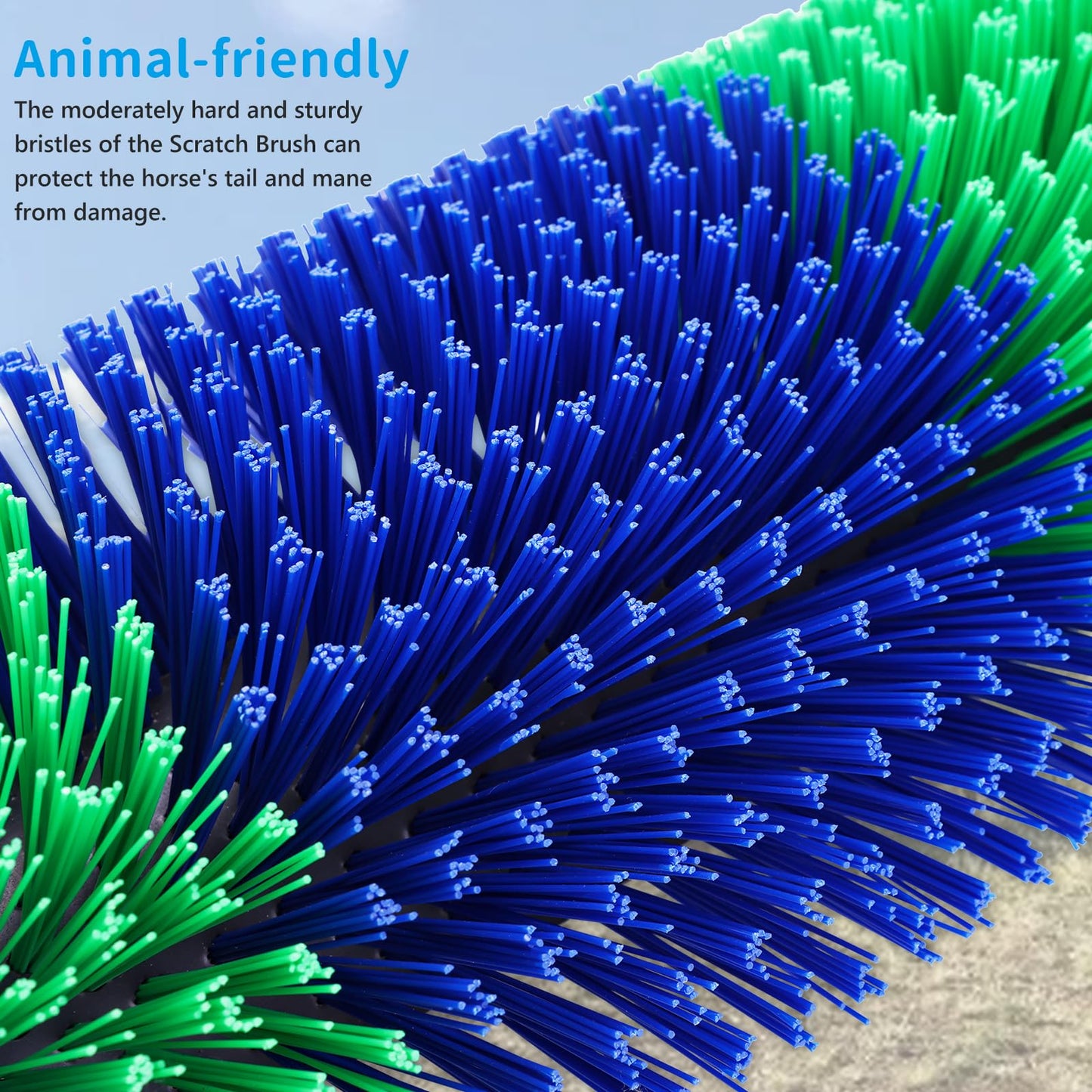 Livestock Scratching Brush, 2PCS Horse Grooming Brushes Kit With 8PCS Screws For Cow Goat Cattle Sheep Pig Full Massage, Relieve Itching on Back, Remove Harmful Parasites, Dead Skin, Dirt