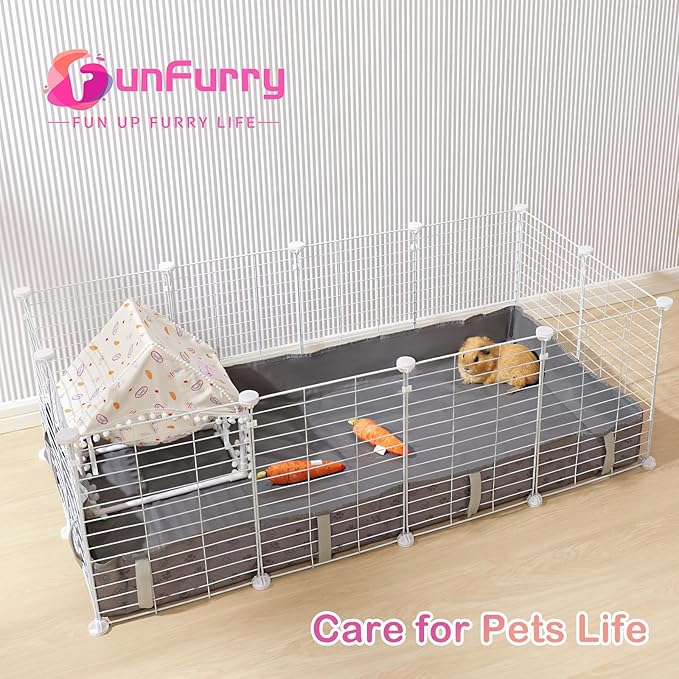 Waterproof Guinea Pig Cage Liner,Washable Tarp Bottom Base,Cage Liners for Small Animals,Hamster Chinchilla Hedgehog Ferret Rabbit. (Dark Grey-Paw, 24" X 36")