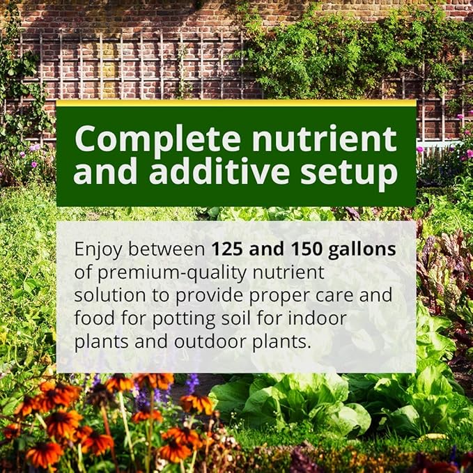 Humboldts Secret Starter Kit Pack | Indoor and Outdoor Plant Fertilizer and Hydroponic Nutrients | Base A & B, CalMag and Iron, Golden Tree, Flower Stacker, Plant Enzymes | Complete Garden System