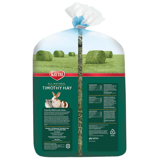 Kaytee Timothy Hay, High Fiber, Grown Specifically for Small Animals, Rabbits, Guinea Pigs, Chinchillas, Ideal Bulk Order for Small Pets, 24 pounds