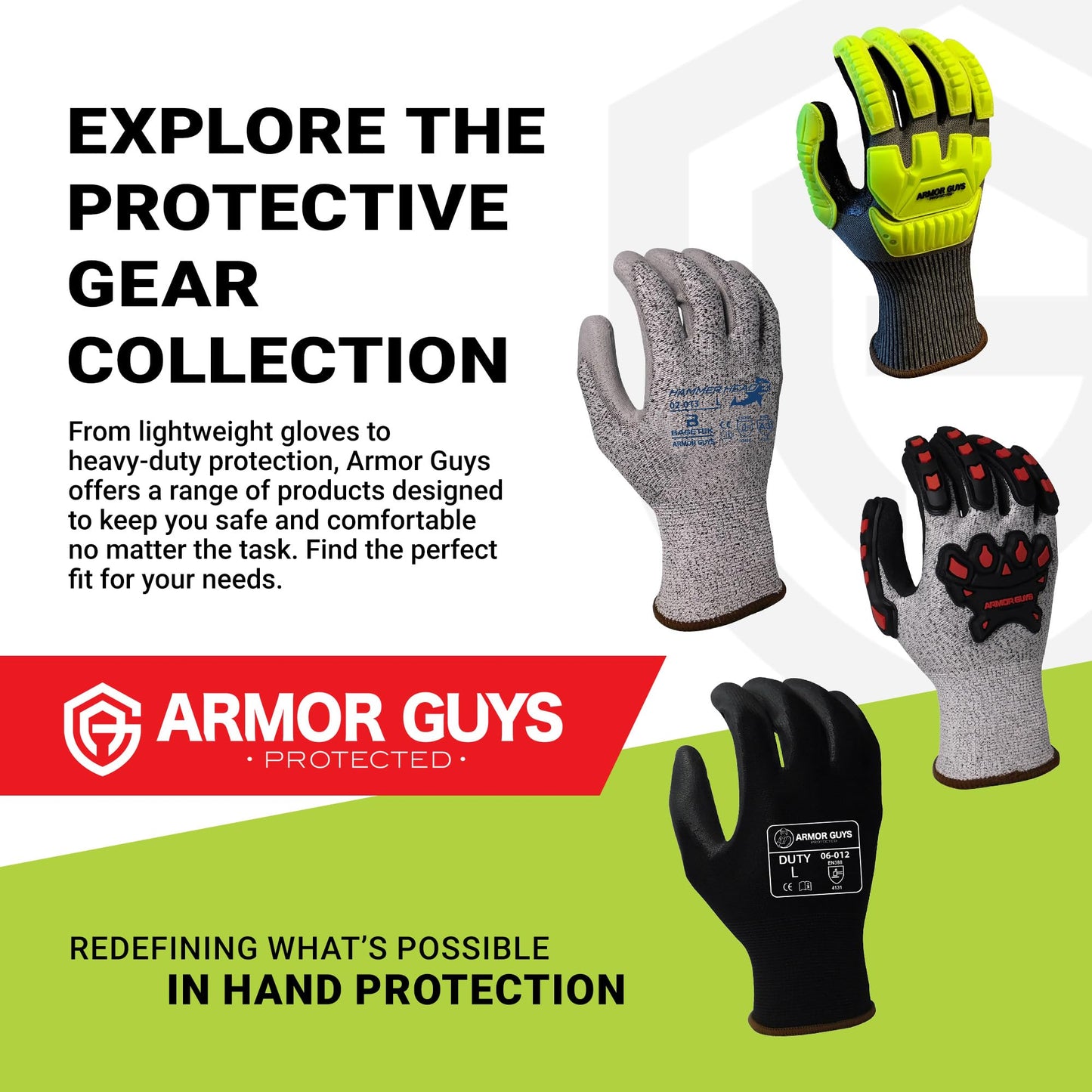 Armor Guys Kyorene Pro 00-840 A4 Cut Resistant Work Gloves - Graphene, Nitrile Grip, Durable, Breathable for Industrial Use - L, 72 Pairs