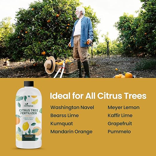 16oz Citrus Fertilizer & Fruit Tree Fertilizer - Makes 32 Gallons of Tree Food for Fruit Trees, Oranges and Other Citrus Trees, Premium Liquid Plant Food for Healthy Growth and Juicier Harvests