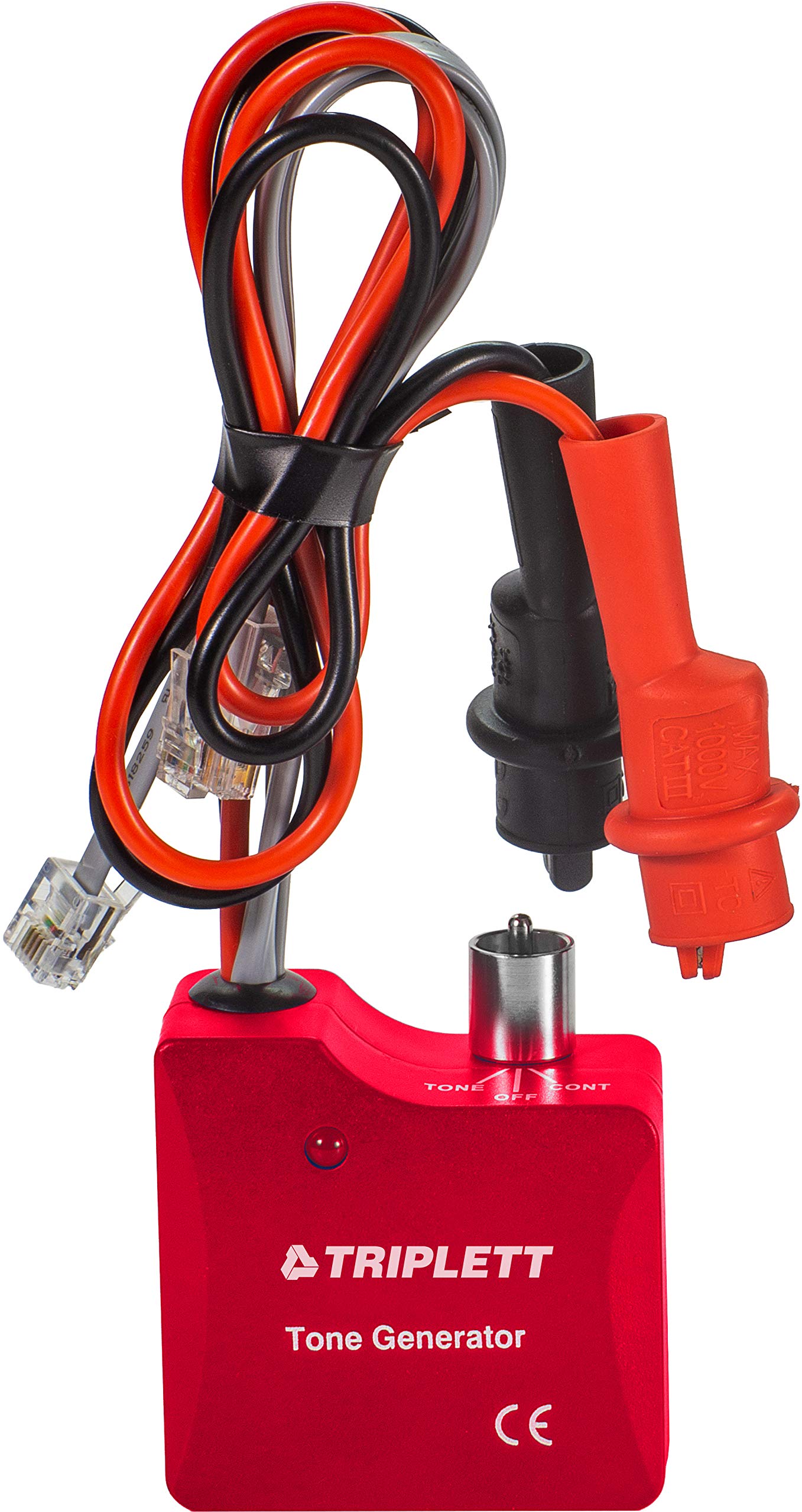 Triplett CTX590A Tone and Probe Wire Trace and Cable Test Kit with RJ11, RJ45, and Alligator Clips