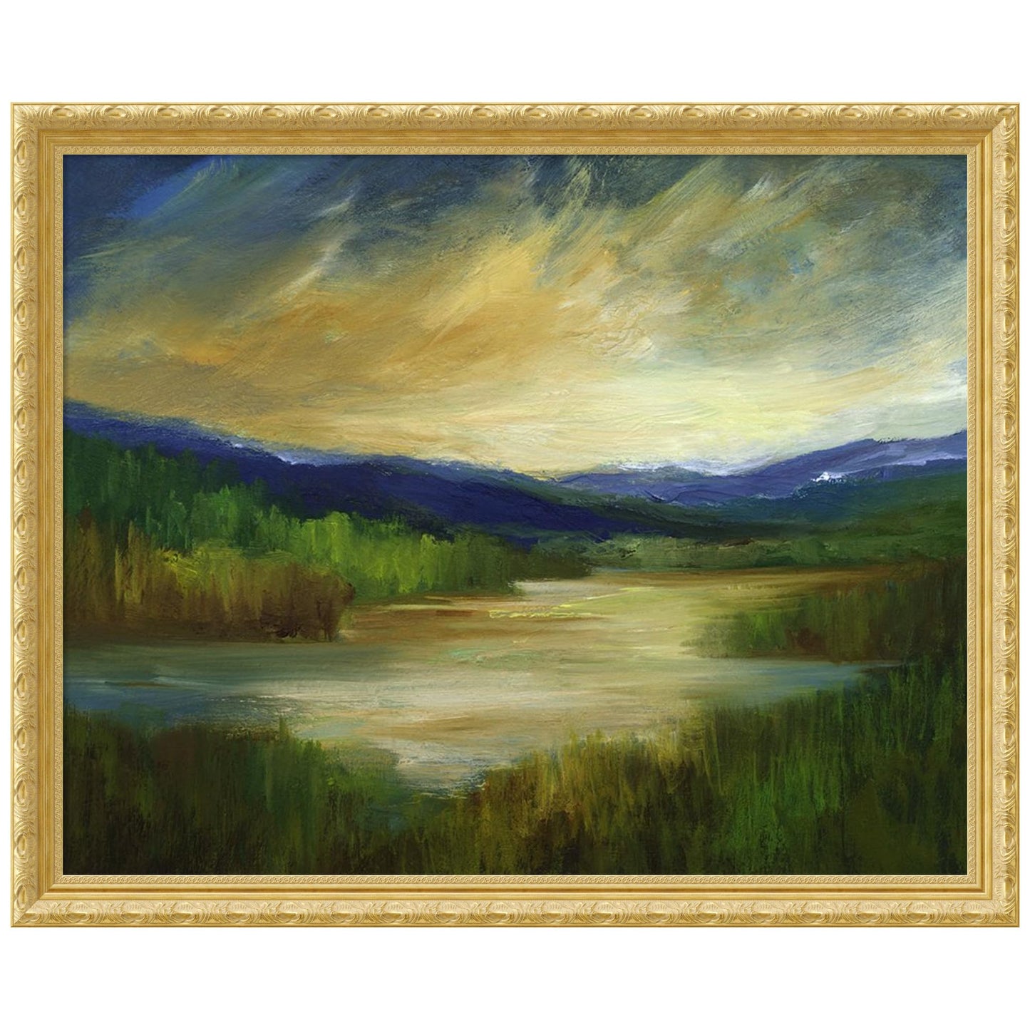 Amanti Art Framed Wall Art Print 36x44 Ancient Retreat by Sheila Finch, Landscapes Wall Art, Rustic Farmhouse Decor, X-Large Poster Painting Artwork for Living Room, Bedroom, Bathroom, Kitchen, Office