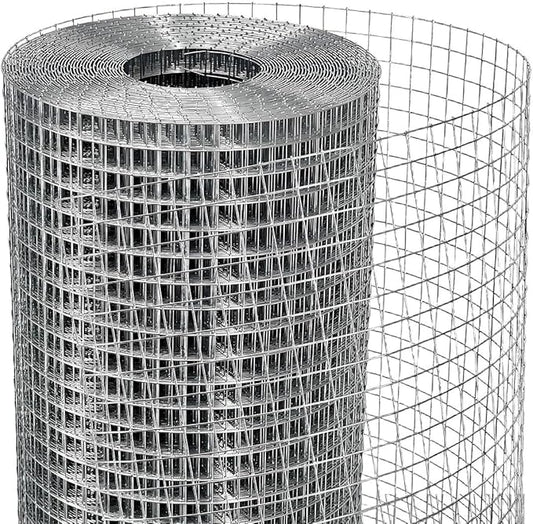 HORCH Hardware Cloth 1/4 inch 48 x 100 Ft 23-Gauge, Chicken Wire Mesh Roll, Mesh Wire Fencing, Gopher Wire for Underground, Rabbit Wire, Chicken Coop Cover, Tree Guard, Hardware Mesh