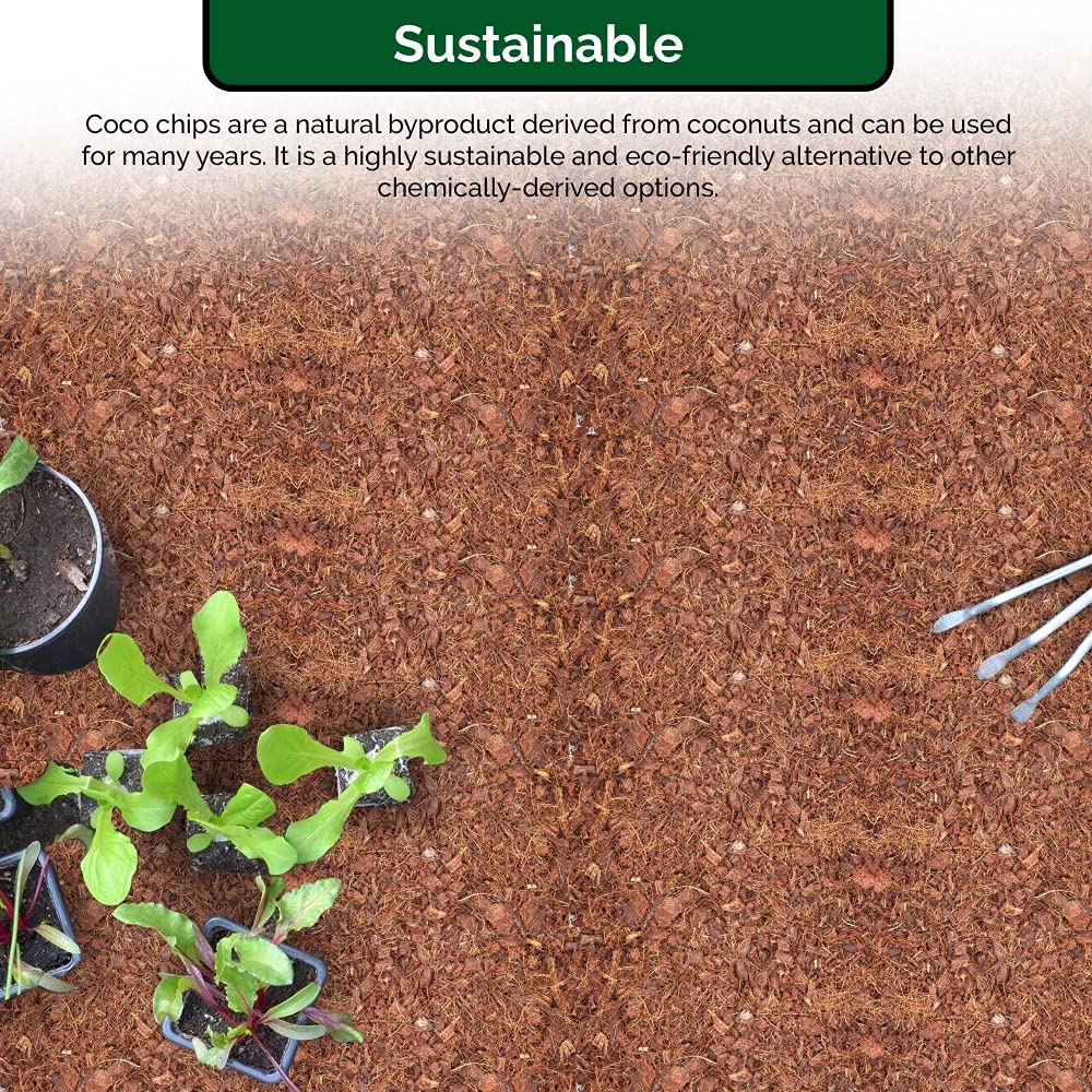 UBICON Easy to Use Compressed Coco Coir Organic Top Soil for Indoor and Outdoor; 24 Bricks expands to 60 Gallons, Excellent Aeration, Reduces Weed Growth, and Retains Water