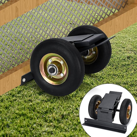 TOPOWN Chicken Coop Mover with Wheel System and Lift Design, Chicken Tractor Mobility Heavy Duty and Weatherproof, Enhancement of Safety and Durability, Easy to Use, Fit for 7ft Chicken Coop or Less