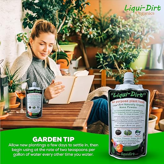 Naturally Organic Plant Food Fertilizer – All-Purpose for Indoor Houseplants, Rare Aroids, Flowers, Outdoor Vegetables & Herbs – Enriched with Microbes & Nutrients – Makes 50 Gallons