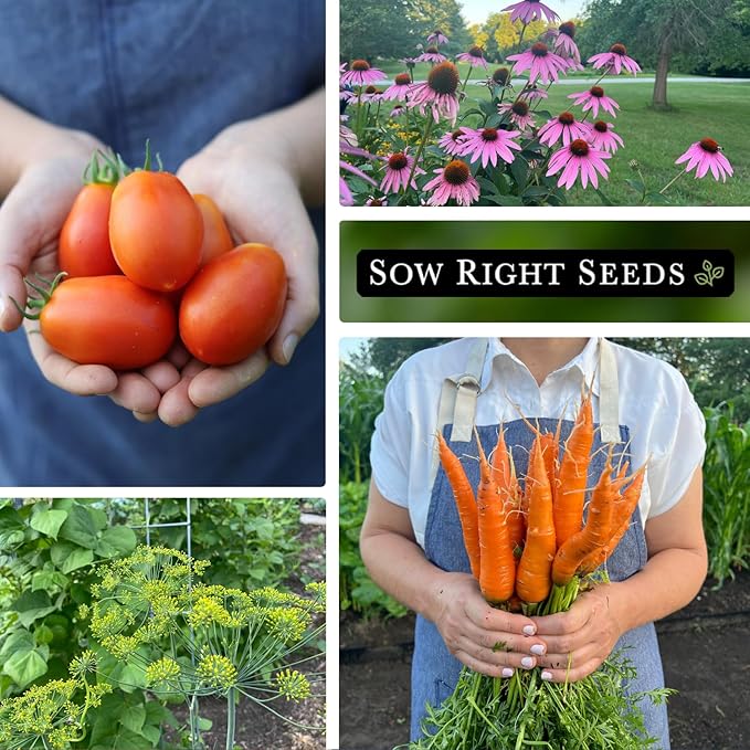 Sow Right Seeds - Complete Garden Seed Collection for Planting - 45 Non-GMO Heirloom Vegetable, Herb and Flower Varieties - Every Seed You Need to Plant and Grow a Bountiful Home Garden - Great Gift
