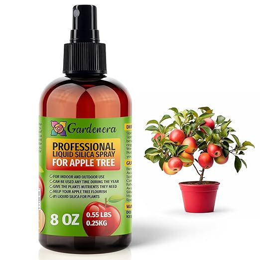 𝐒𝐔𝐏𝐄𝐑𝐈𝐎𝐑 Liquid Silica Boost Fertilizer and Supplement Spray for Apple Tree Plants – Pre-Mixed, Ready-to-Use Liquid Silicon Plant Superfood Mist for Indoor & Outdoor Plants – 8oz