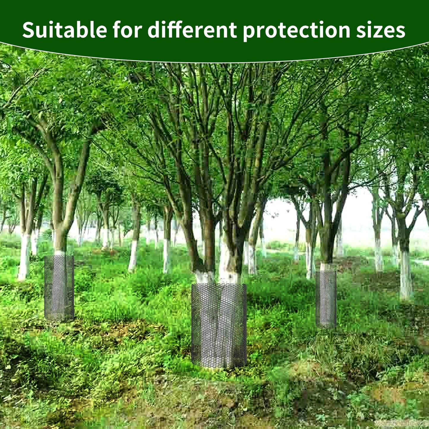 15.7 Inch x 20 Ft Plastic Chicken Wire Fencing,Black Poultry Netting with 100 Twist Ties,Garden Fence for Animals, Mesh Tree Guard Trunk Protectors and Floral Arrangements