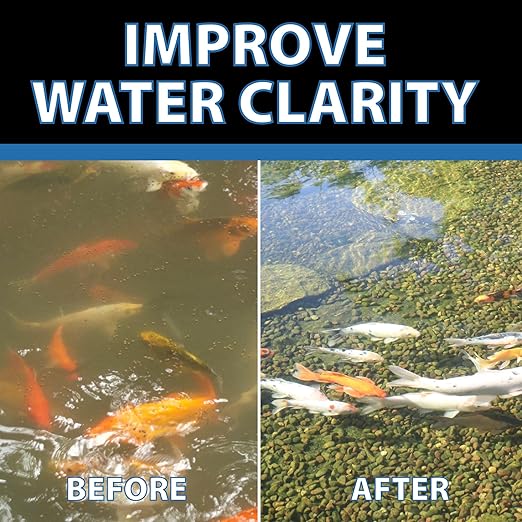 CrystalClear OneFix Beneficial Bio Clarifier Treatment for Clear Water Gardens, Small Outdoor Ponds & Fountains, Koi Fish, Plant & Pet Safe, 1 Gallon