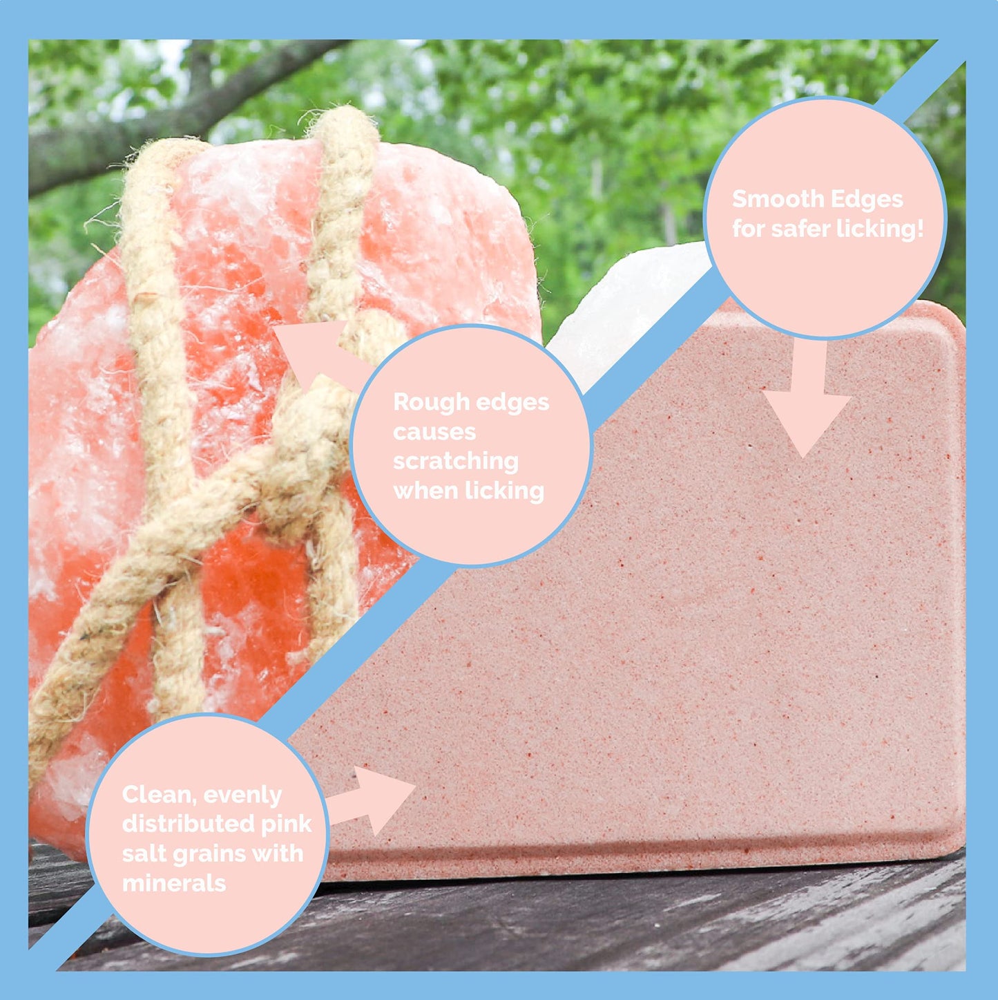 Himalayan Secrets® 11LB (5KG) Compressed Pink Himalayan Salt Lick | for Livestock and Wildlife Animals | 100% Pure & Natural Feed Salt Block | Natural Minerals and Trace Elements