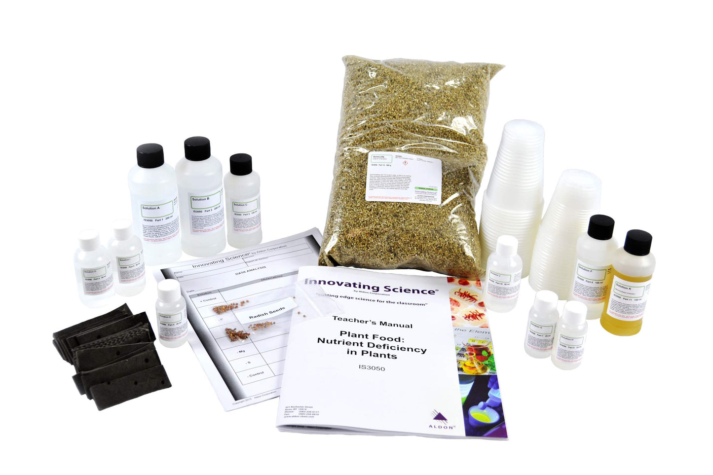 ALDON Innovating Science Plant Food: Nutrient Deficiency in Plants - Explore The Different Effects of Nutrient Deprivation in Plants - Small Group Learning - Experiment Kit