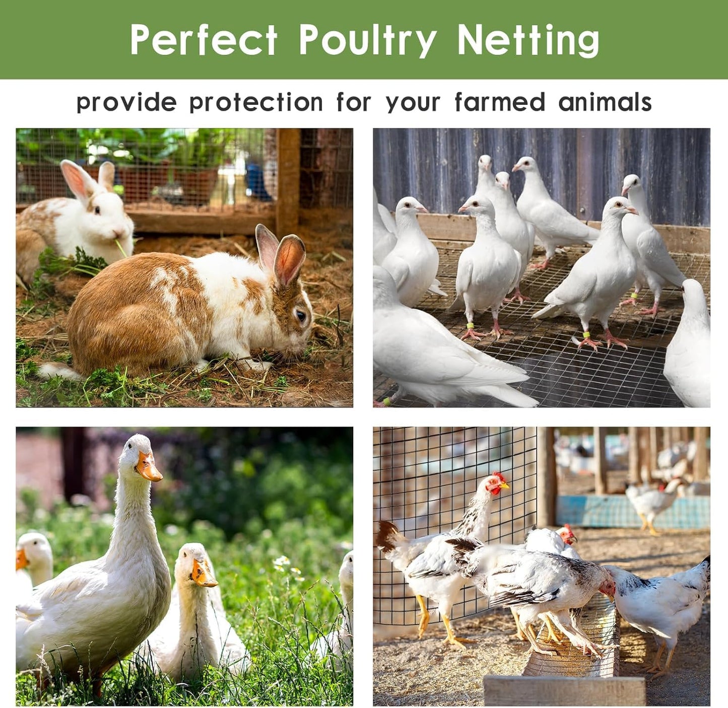 Tongmo Black Hardware Cloth, 1/2 inch 60'' x 100'Chicken Wire Fence, 19 Gauge Vinyl Coated Welded Cage Wire Mesh Roll Supports Poultry Netting Cage Garden Fence