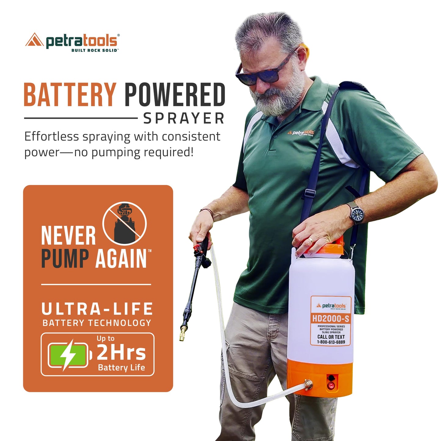 PetraTools HD4000 Backpack Sprayer and HD2000-S 2 Gallon Sprayer