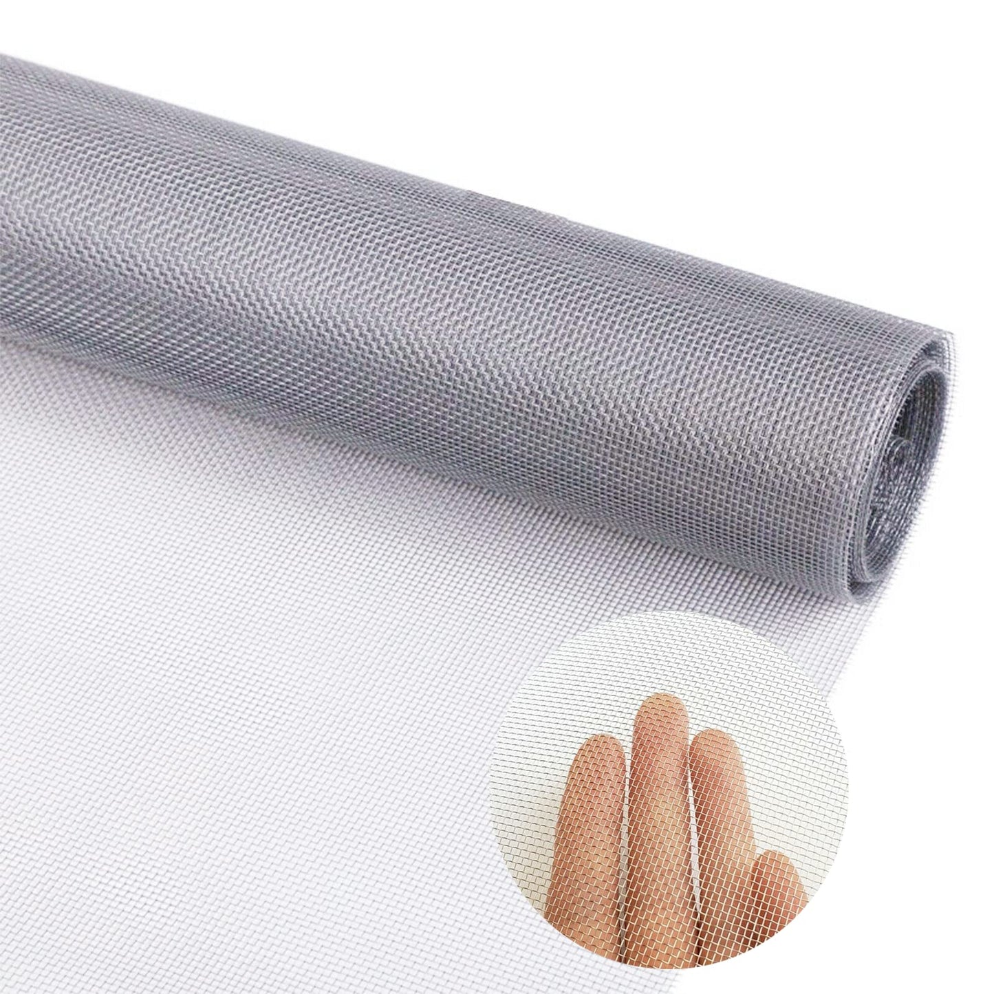 Nisorpa 304 Stainless Steel Woven Wire Mesh 40 Inch x 98 Feet Window Screen Security Mesh Roll Replacement for Balcony Porch Cabinets, Poultry Netting Cage Fence - 20 Mesh 0.15mm Wire Dia