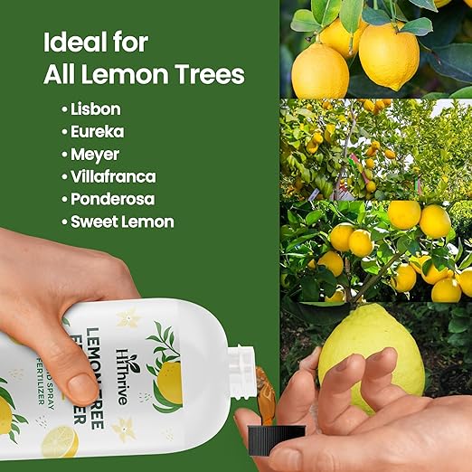 16oz Lemon Tree Fertilizer - Makes 16 Gallons of 2-in-1 Liquid Fertilizer, 4-3-6 NPK Liquid Plant Food with Macronutrients + Micronutrients for Lush Growth, Stronger Roots, and Juicy Lemons
