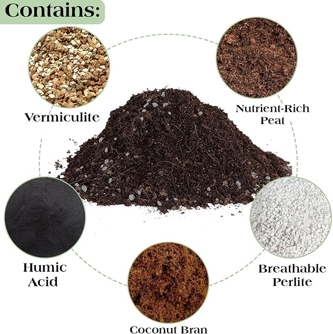 Halatool 10QT Premium Indoor Potting Soil Organic Aloe Vera Plant Potting Mix Garden Soil for Succulents Bonsai Cactus Houseplants Flowers Vegetables & Herbs