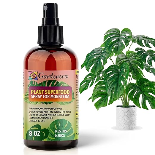 𝐁𝐄𝐒𝐓𝐒𝐄𝐋𝐋𝐄𝐑 Plant Superfood for Monstera Plants with B1 Vitamin, Glucose and Essential Minerals - Organic Plant Food Fertilizer for Indoor & Outdoor Monstera Plant Care - 8oz