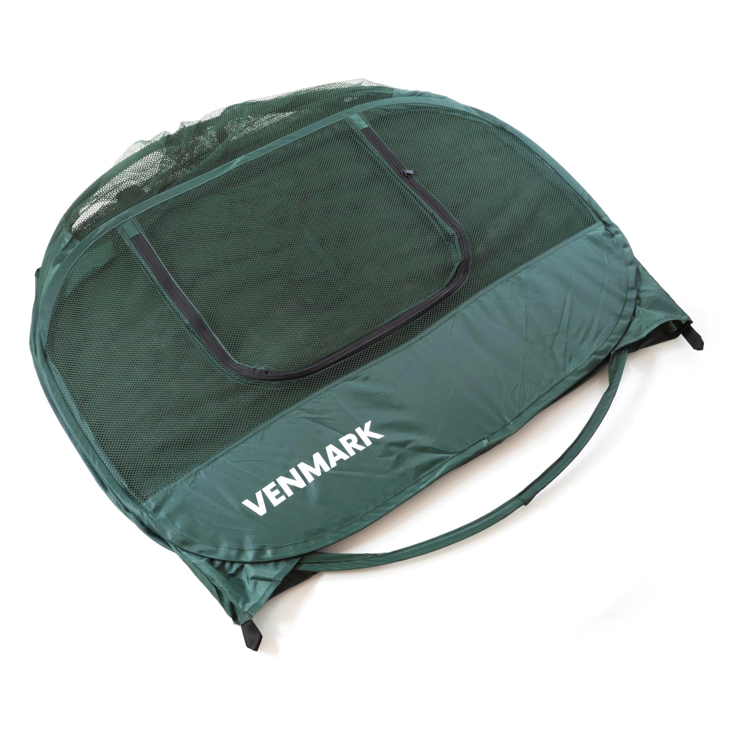 Venmark Portable Chicken Coop - Small Animal Playpen and Pop Up Chicken Coop Run - Transparent Breathable Mesh Net and Foldable - Complete with Collapsible Food/Water Bowl